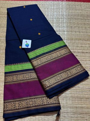 Handwoven Butta Body , Rashom silk thread Sarees Kanchi cotton saree