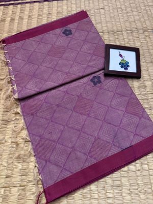 KCT01 – Triple Design Body woven Beautiful Kanchi Cotton saree