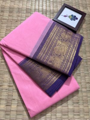 KCP006 – Kanchi Peacock Border Pure cotton sarees