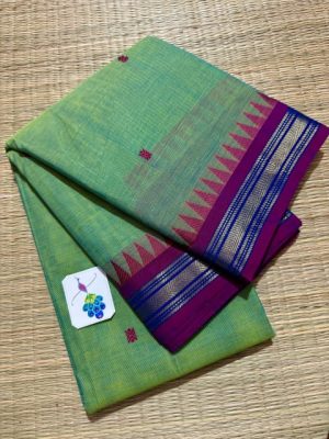 BS007 – Beautiful small border Border pure kanchi cotton saree
