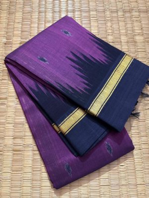 Heading Handwoven Tie & Dye 120 Mercerised Cotton Saree / HMC02
