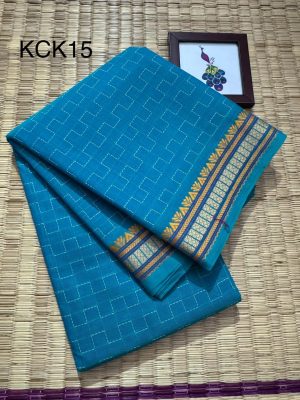 Kanchi Cotton saree, Zig Zag Body – KCK15