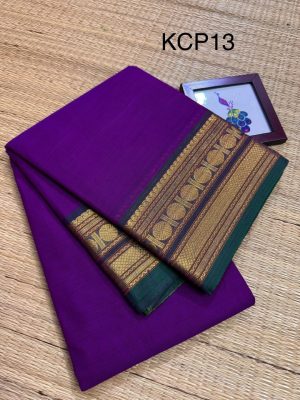 Kanchi Cotton saree with Rudraksham border – KCP13