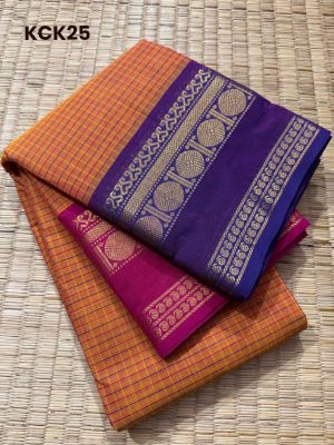 Kanchi Cotton saree, Ganga Jamuna border and Korvai podi kattam Body – KCK25