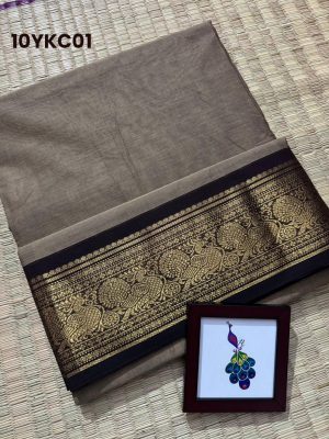 10(9 meter)yards kanchi cotton sarees -10YKC01