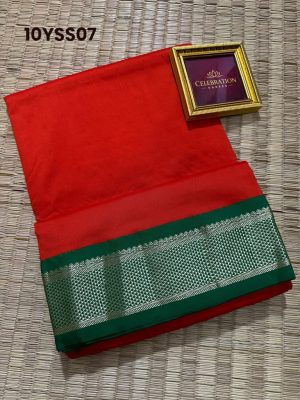 Madisar sarees – Mayilkann Border 10 yards, Elegant Pallu -10YSS07