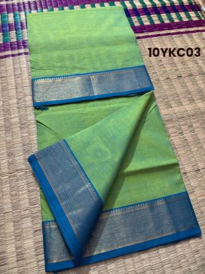 9 yards(8.3 mete )yards kanchi cotton sarees -10YKC03