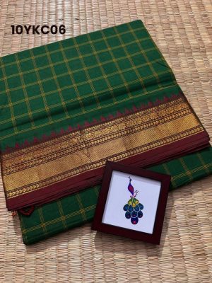 10 yards(9.2 meter )yards kanchi cotton sarees -10YKC06