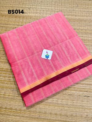 Handwoven Devendra Silkcotton sarees, with contrast Rich Pallu and Contrast Blouse – BS014