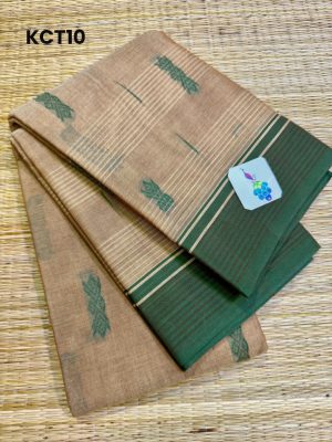 Kanchi Cotton saree with small Butta Body and Rich thread Plallu – KCT10